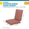 Classic Accessories Weekend 36" x 18" x 3" Dining Chair Cushions, Cedarwood CCWCH36183 - alternate 7